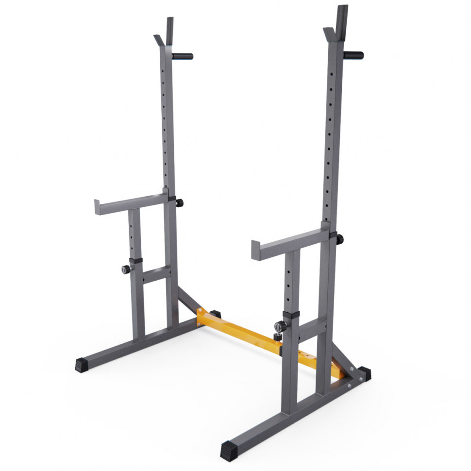 Стойка для штанги с подстраховкой DFC Y-GYM TF-63, с упорами для отжиманий