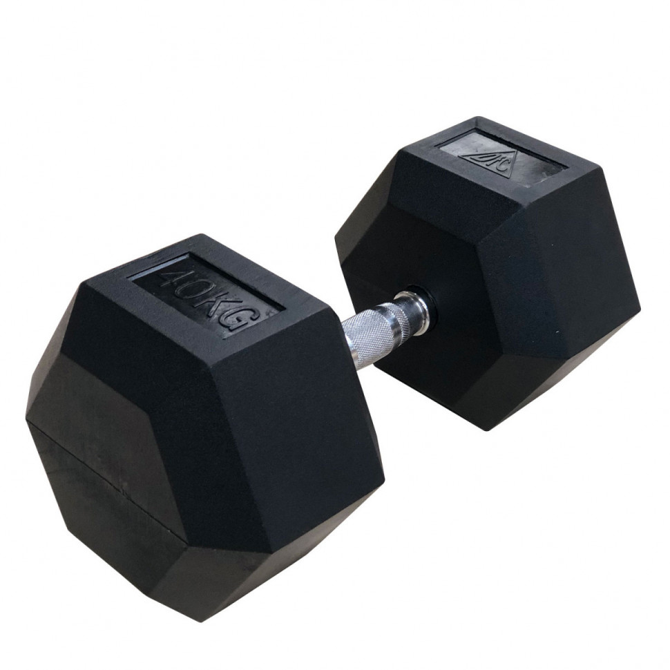 Гантели DFC гексаг. обрезиненная пара DB001-40
